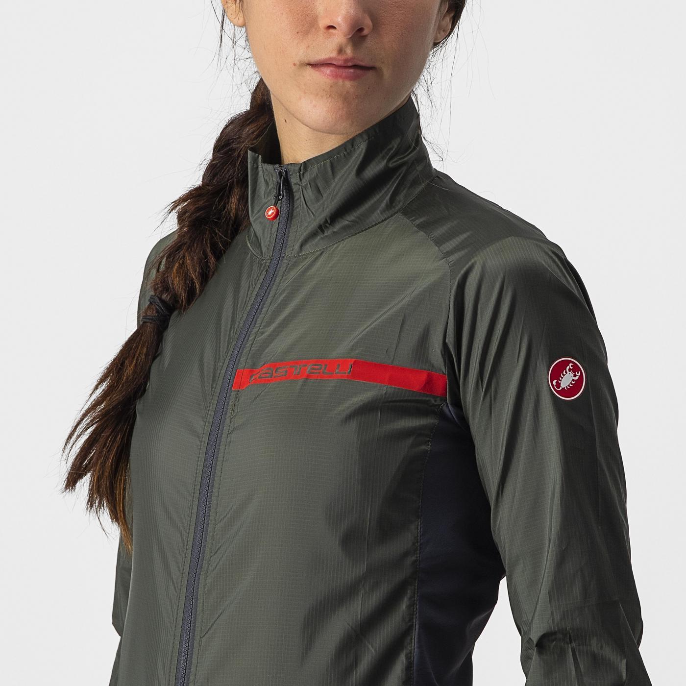 CASTELLI SQUADRA STRETCH Jacke Frau Khaki