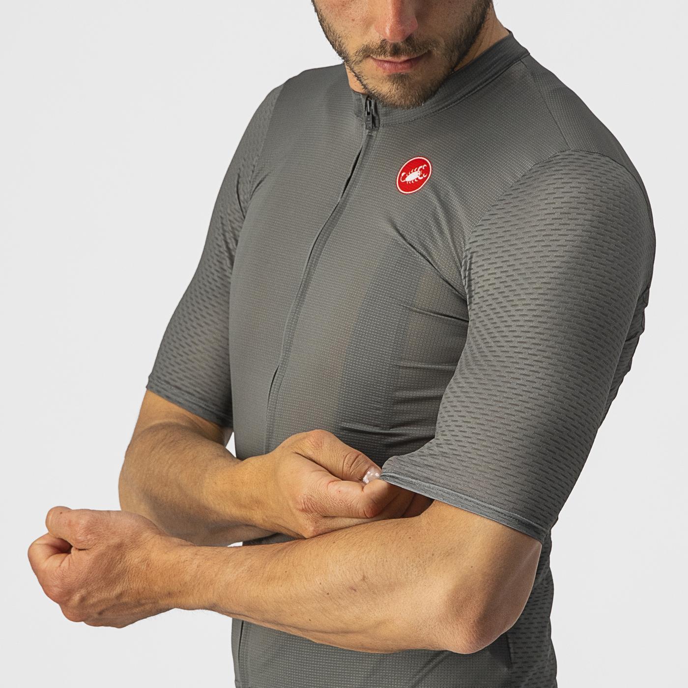 CASTELLI BREATHE ATTACK Trikot Kurzarm Grau/Grün
