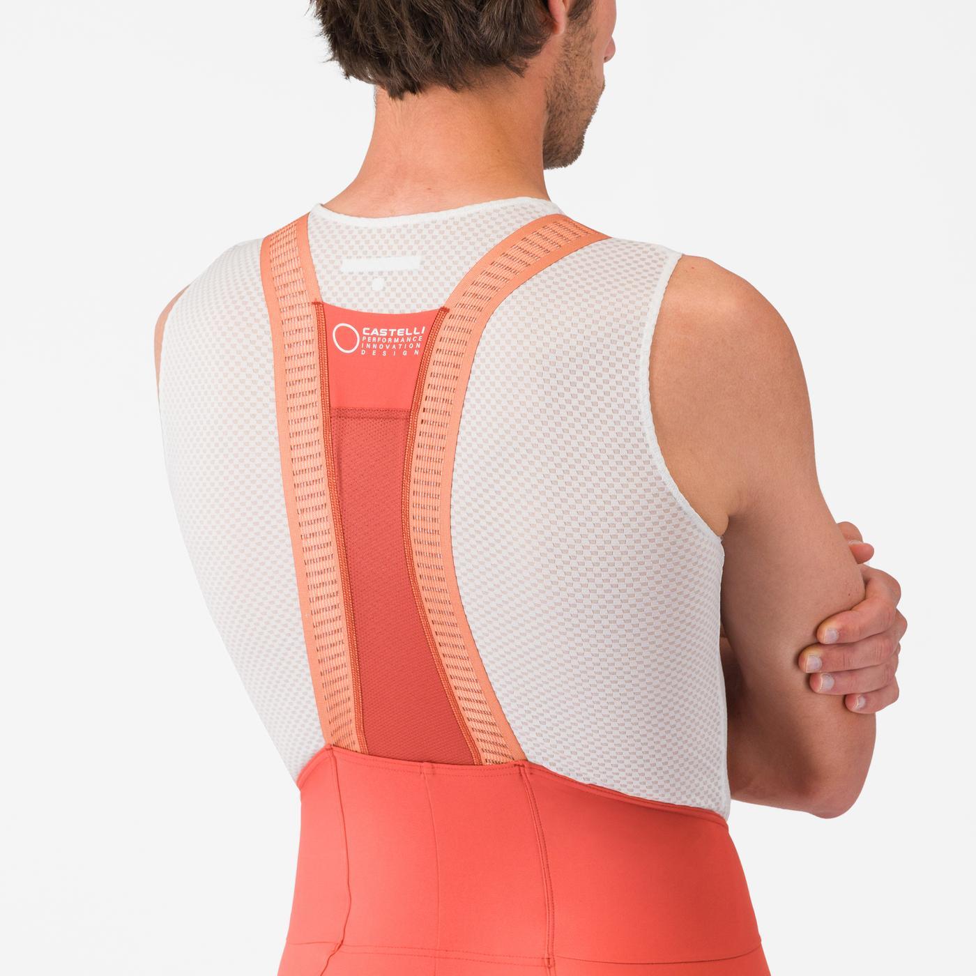 CASTELLI ESPRESSO 2 Paprika Kurze Trägerhose
