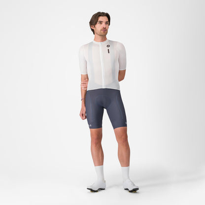 Trikot CASTELLI DRITTONE LOGO Kurzarm Weiß