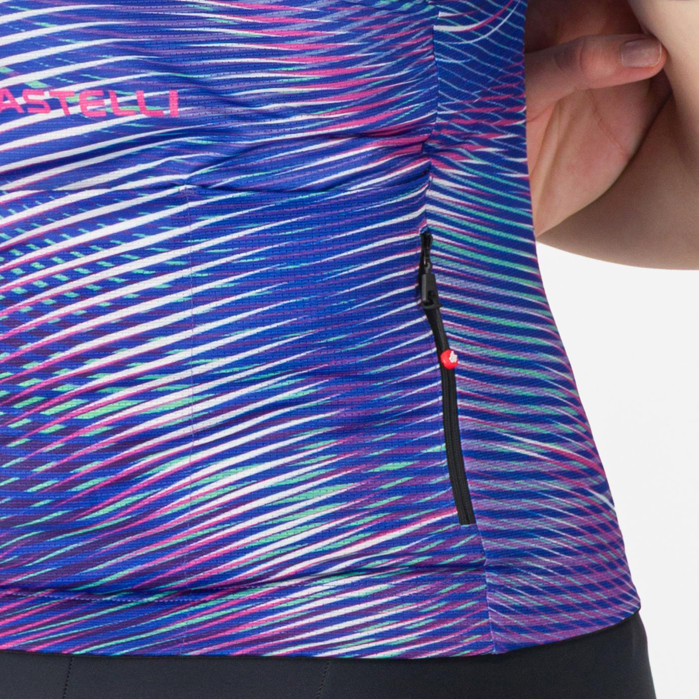 CASTELLI COSMIC VORTEX Damen Trikot Kurzarm Violett