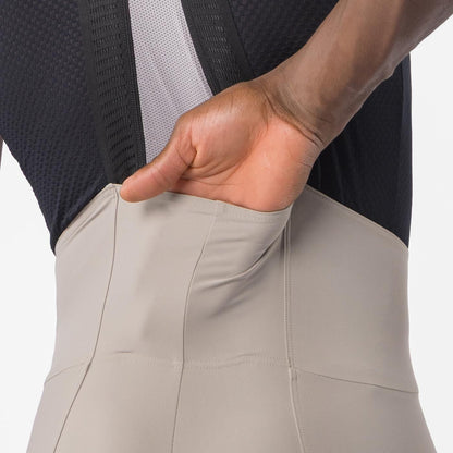Lange Trägerhose CASTELLI ESPRESSO Transition Beige