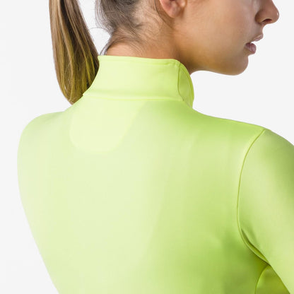 CASTELLI SINERGIA 3 FZ Damen-Langarmtrikot in Gelb