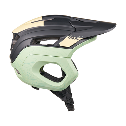 MTB-Helm O'NEAL TRAPPER EVO TOPO Schwarz/Sand/Mint