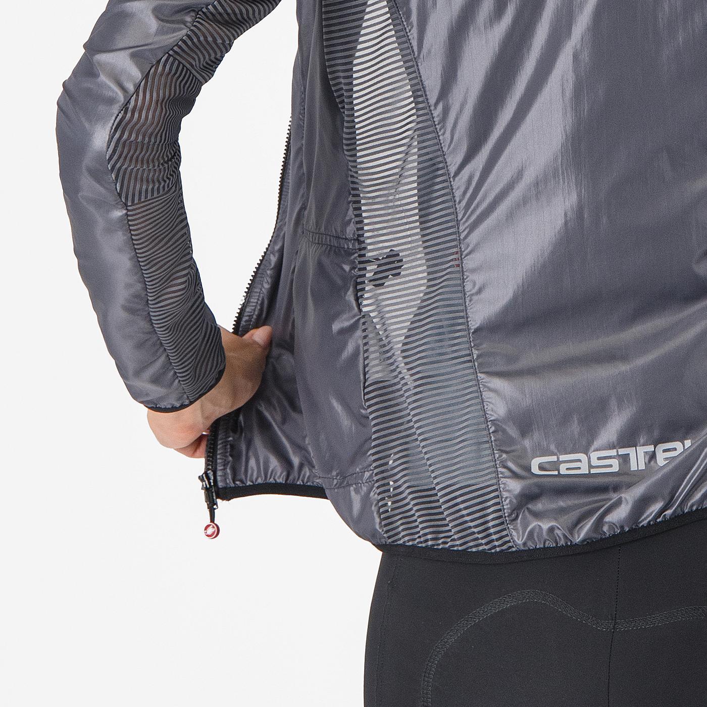 CASTELLI ARIA SHELL Jacke Damen Dunkelgrau
