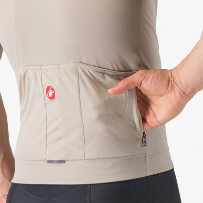 Trikot CASTELLI PROLOGO LITE Kurzarm Beige