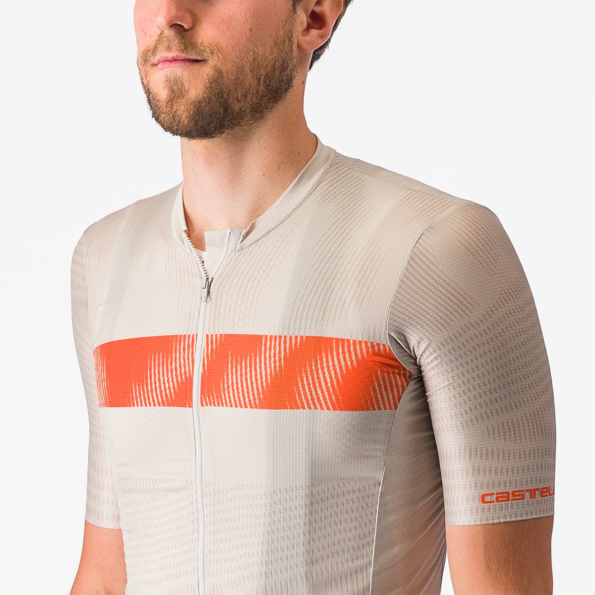 CASTELLI UNLIMITED ENDURANCE Trikot Kurzarm Grau/Orange