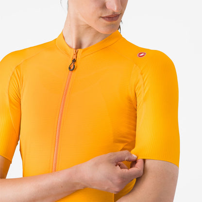 Trikot CASTELLI ESPRESSO Damen Kurzarm Orange