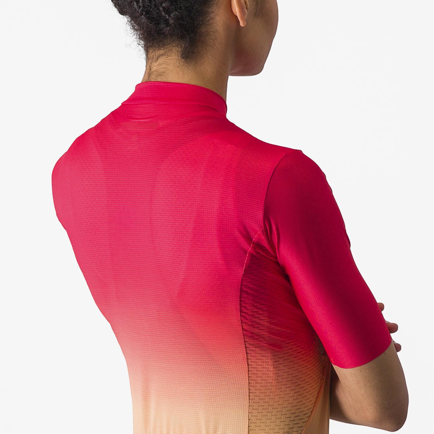 Trikot CASTELLI SALITA Kurzarm Frau Rosa/Orange