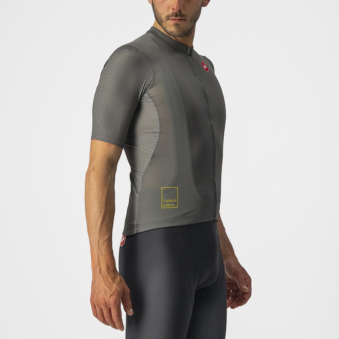 CASTELLI BREATHE ATTACK Trikot Kurzarm Grau/Grün