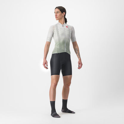 Trikot CASTELLI CLIMBER'S 2.0 W Damen Kurzarm Grau/Grün