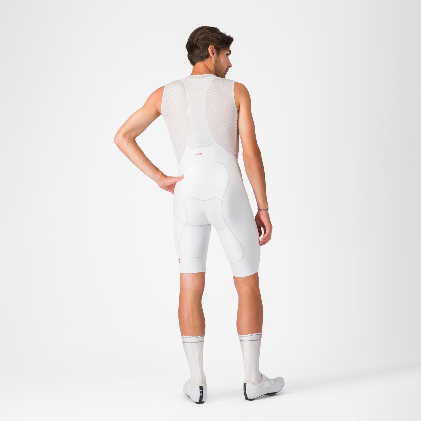 CASTELLI FREE AERO RACE S Kurze Trägerhose Weiß