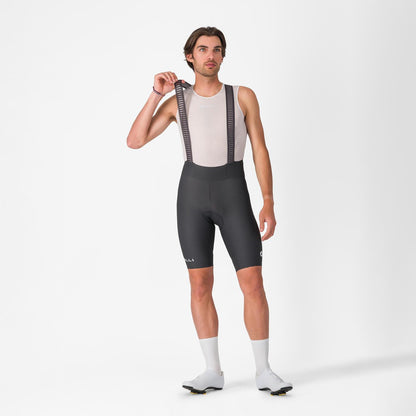 Kurze Trägerhose CASTELLI ESPRESSO 2 Dunkelgrau
