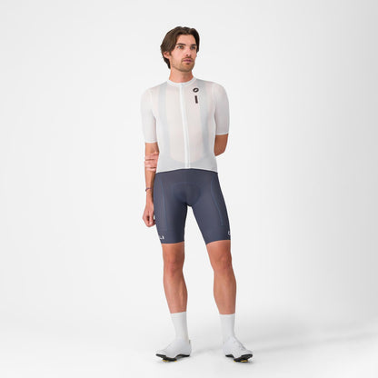 Trikot CASTELLI DRITTONE LOGO Kurzarm Weiß