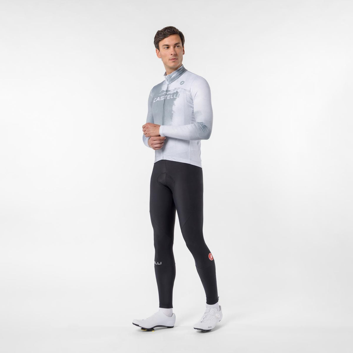 Trikot CASTELLI NEBULA THERMAL Langarm Grau