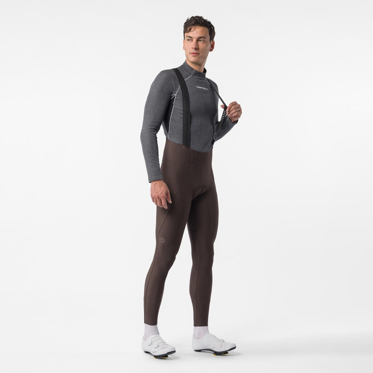 Lange Trägerhose CASTELLI ESPRESSO 2 Braun