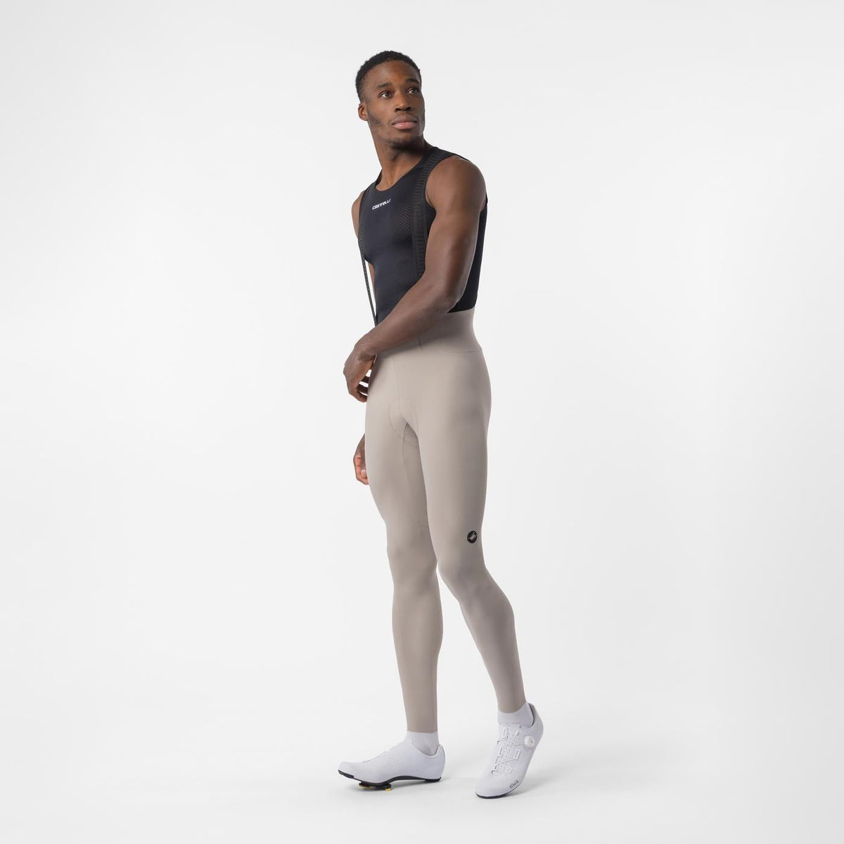 Lange Trägerhose CASTELLI ESPRESSO Transition Beige