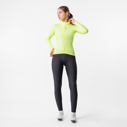 CASTELLI SINERGIA 3 FZ Damen-Langarmtrikot in Gelb