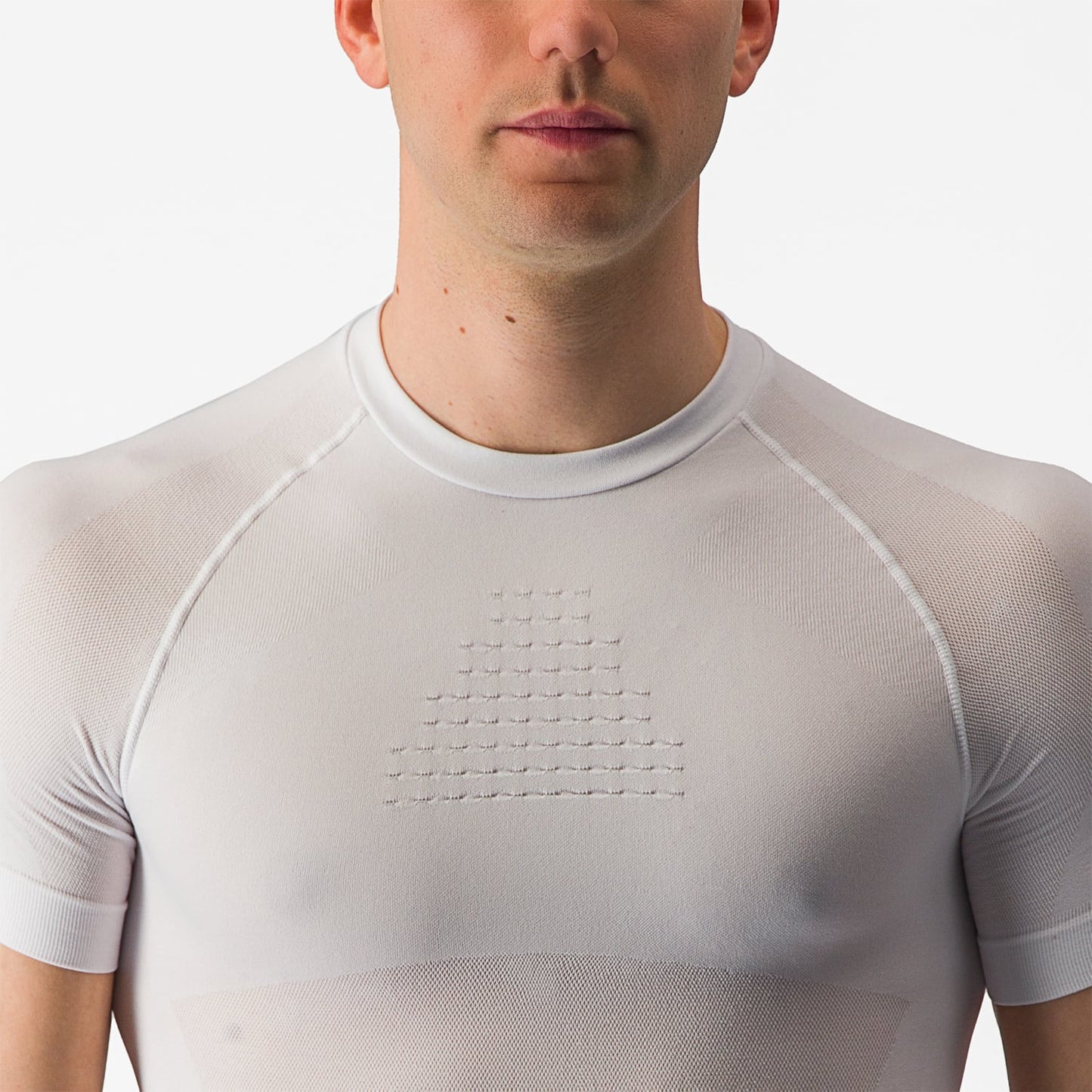 Unterwäsche CASTELLI CORE SEAMLESS Kurzarm Weiß