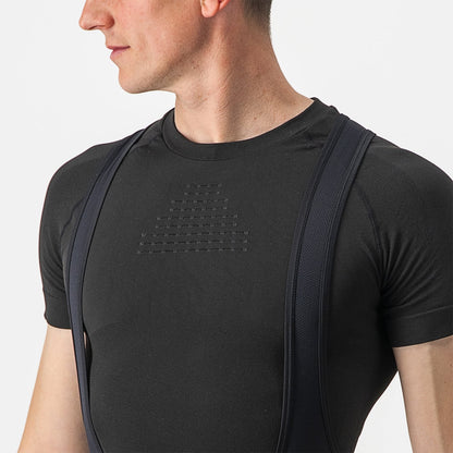 Unterhemd CASTELLI CORE SEAMLESS Kurzarm Schwarz