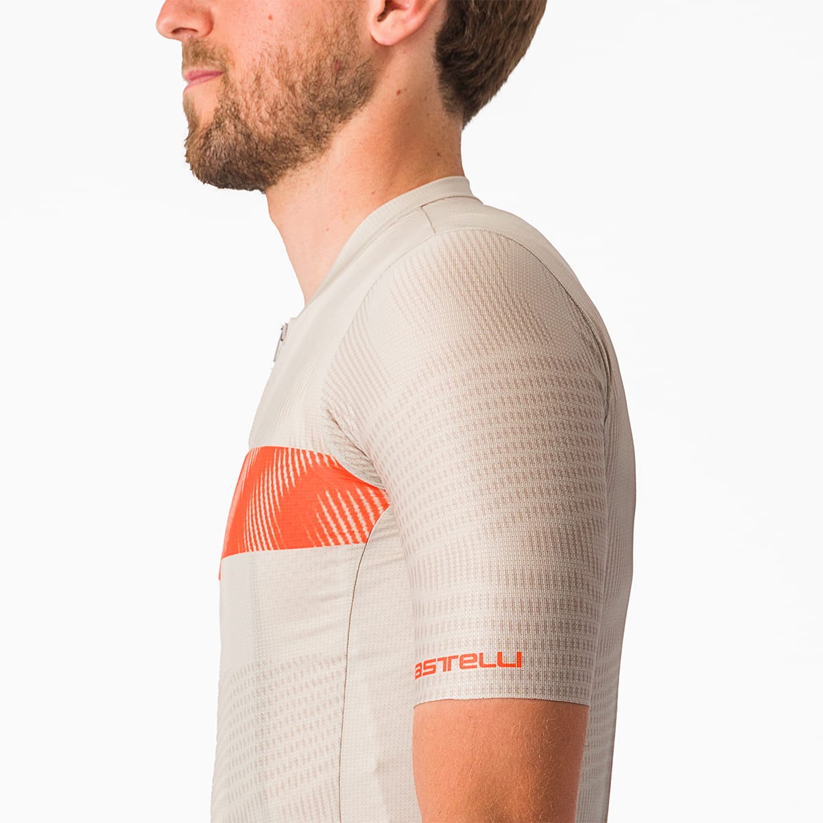 CASTELLI UNLIMITED ENDURANCE Trikot Kurzarm Grau/Orange