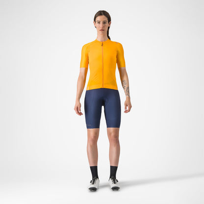 Trikot CASTELLI ESPRESSO Damen Kurzarm Orange