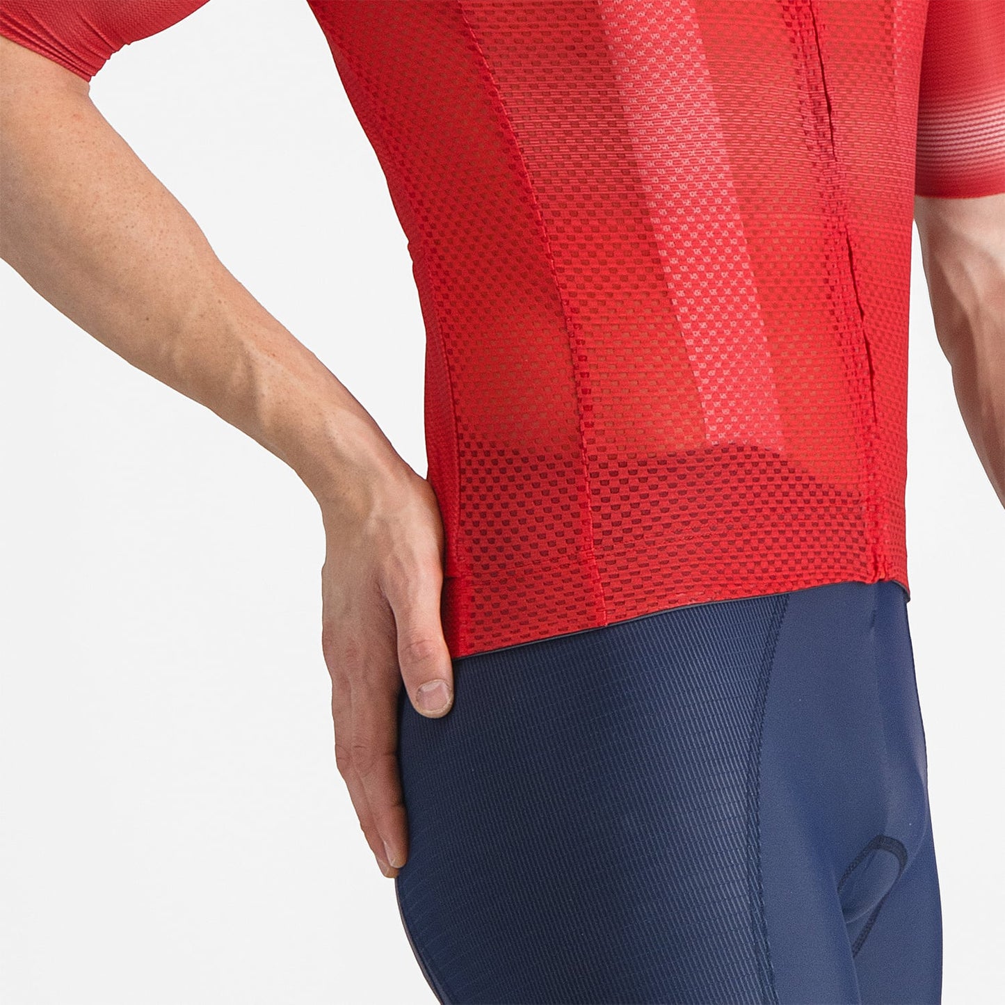 Trikot CASTELLI CLIMBER'S A/C Kurzarm Rot