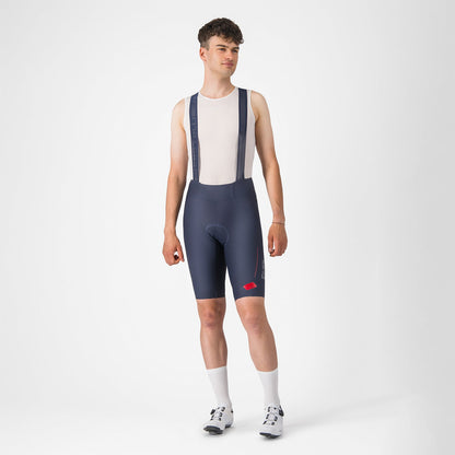 Radhose mit Trägern CASTELLI ESPRESSO R--A/D Blau
