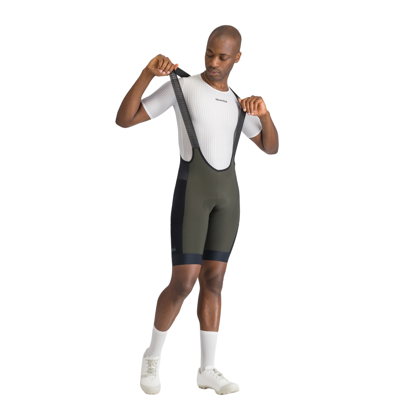 Kurze Trägerhose SPORTFUL SUPERGIARA 2 Khaki/Schwarz