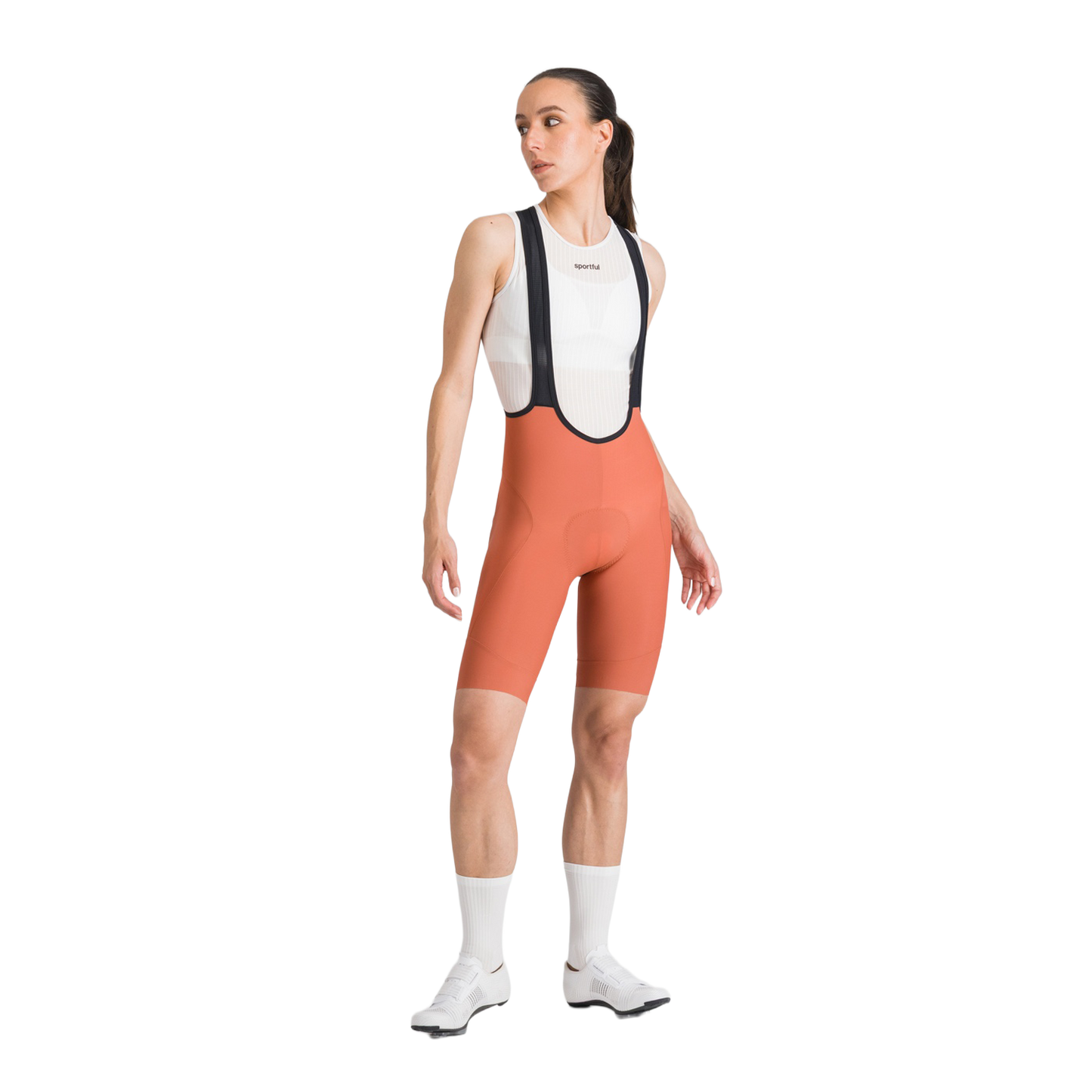 SPORTFUL PULSE Damen Kurze Trägerhose Orange
