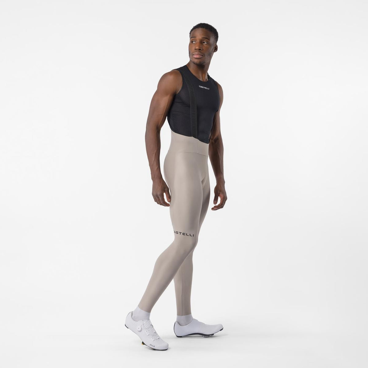 Lange Trägerhose CASTELLI ESPRESSO Transition Beige