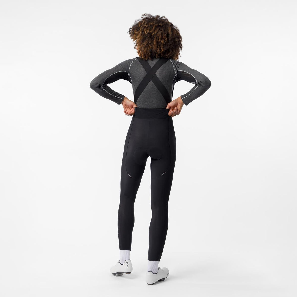 Lange Trägerhose CASTELLI ESPRESSO 2 DT Damen Schwarz