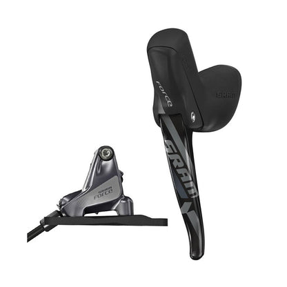Rechter Hebel und hinterer Bremssattel SRAM FORCE 22 11V Flat Mount ohne Scheibe
