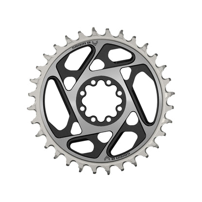 Mono-Kettenblatt SRAM XX-SL T-TYPE EAGLE BOOST 12V Direct Mount Offset 0mm Schwarz/Silber