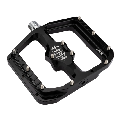 Plattformpedale BURGTEC PENTHOUSE FLAT MK5 B-RAGE EDITION Schwarz