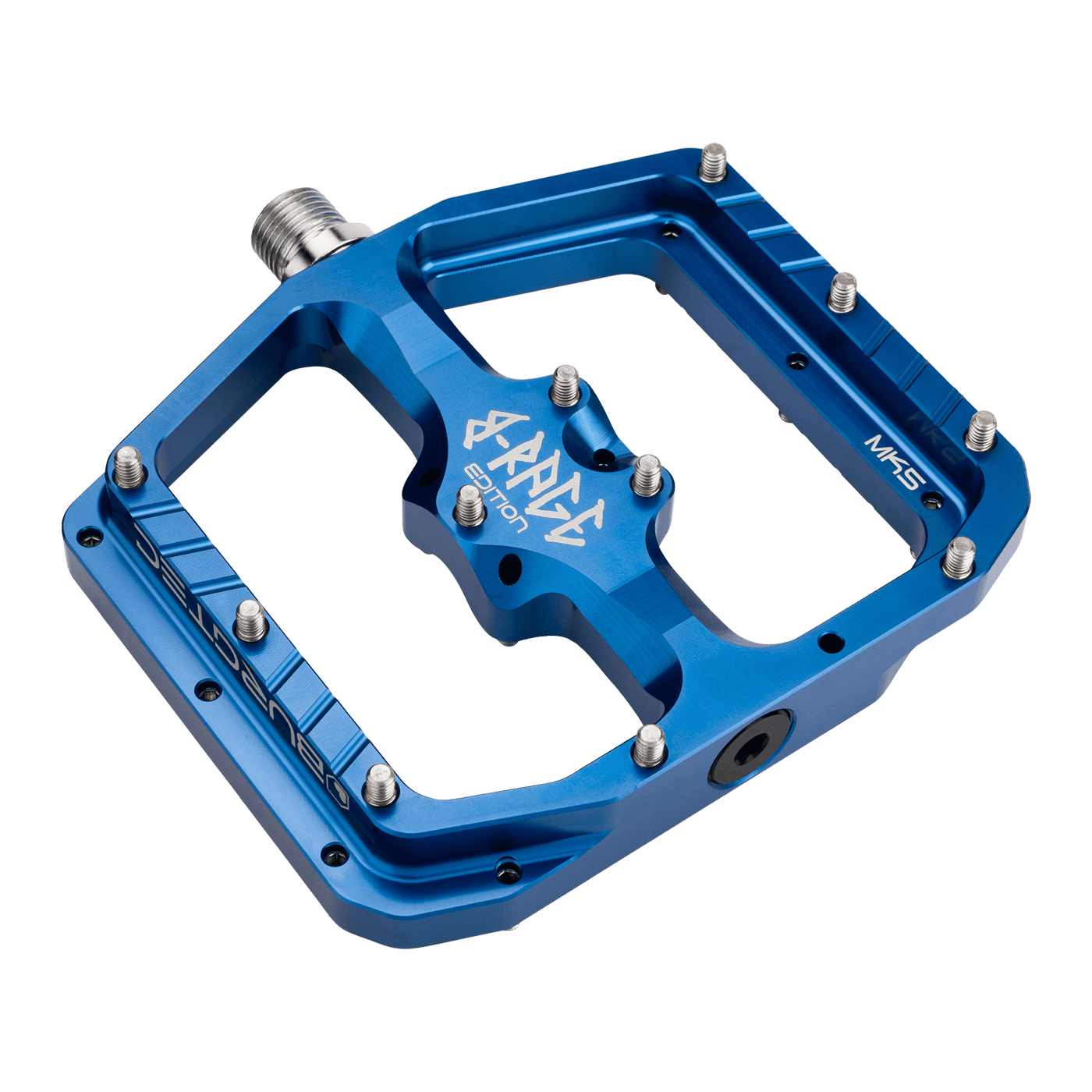 Pedale flach BURGTEC PENTHOUSE FLAT MK5 B-RAGE EDITION Blau