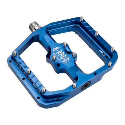 Plattformpedale BURGTEC PENTHOUSE FLAT MK5 B-RAGE EDITION Blau