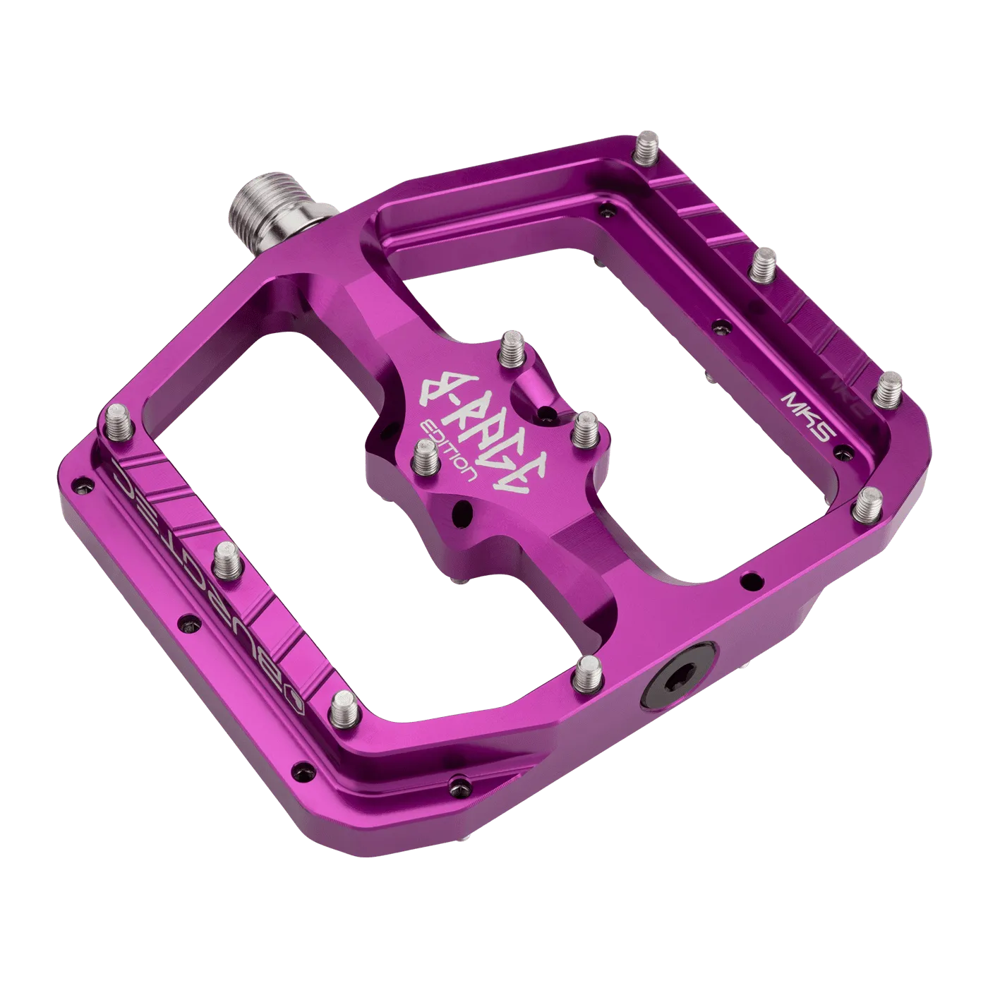 Pedale flach BURGTEC PENTHOUSE FLAT MK5 B-RAGE EDITION Violett