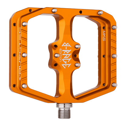 Plattformpedale BURGTEC PENTHOUSE FLAT MK5 B-RAGE EDITION Orange