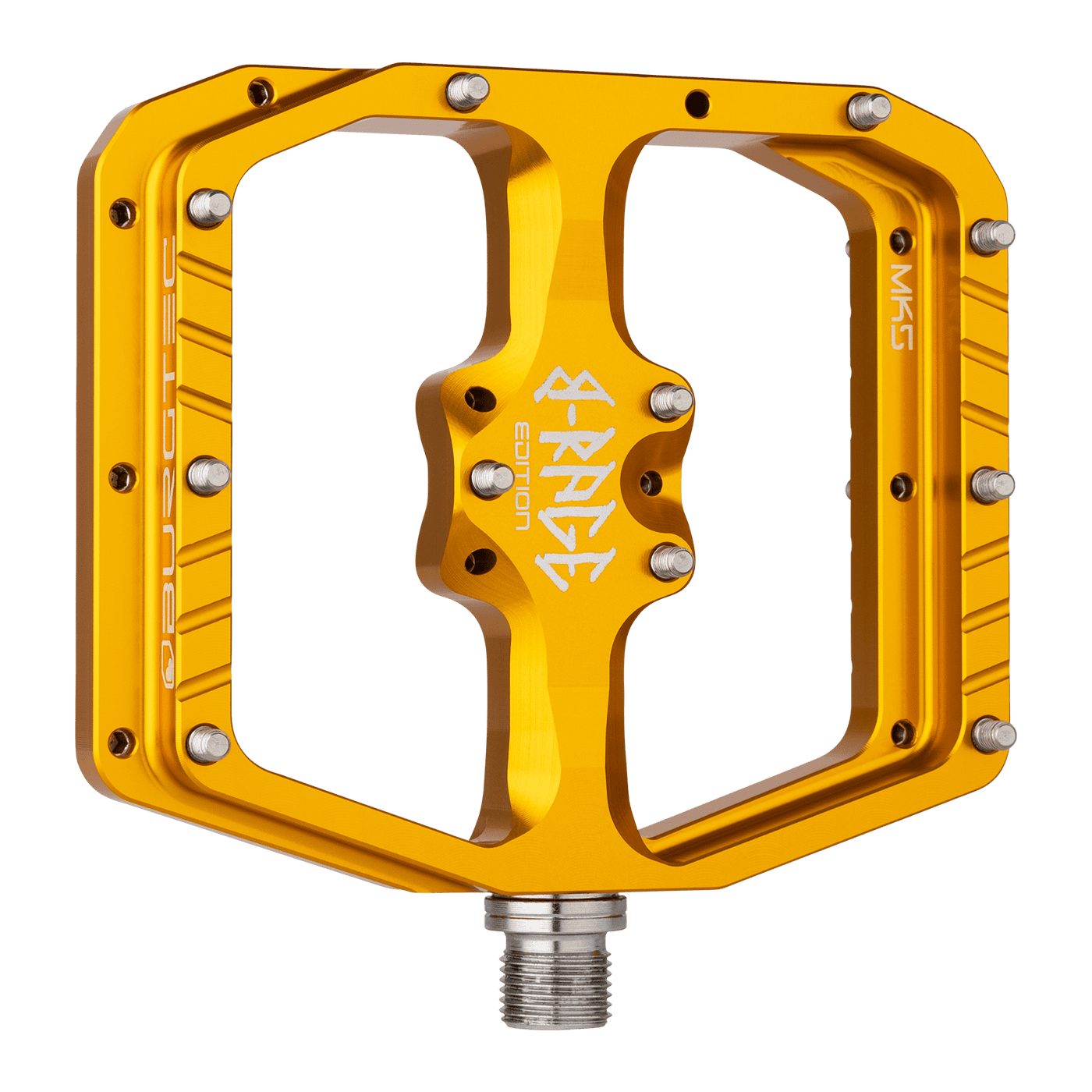 Pedale flach BURGTEC PENTHOUSE FLAT MK5 B-RAGE EDITION Gold