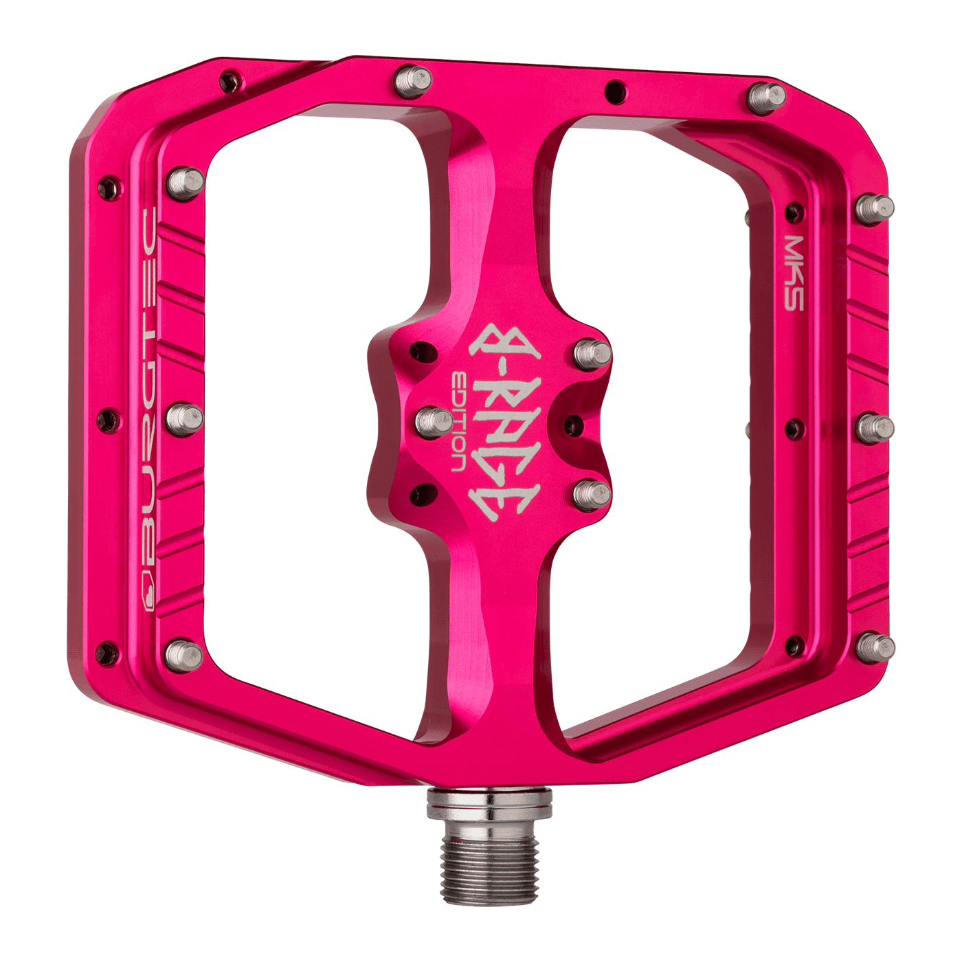 Pedale flach BURGTEC PENTHOUSE FLAT MK5 B-RAGE EDITION Pink