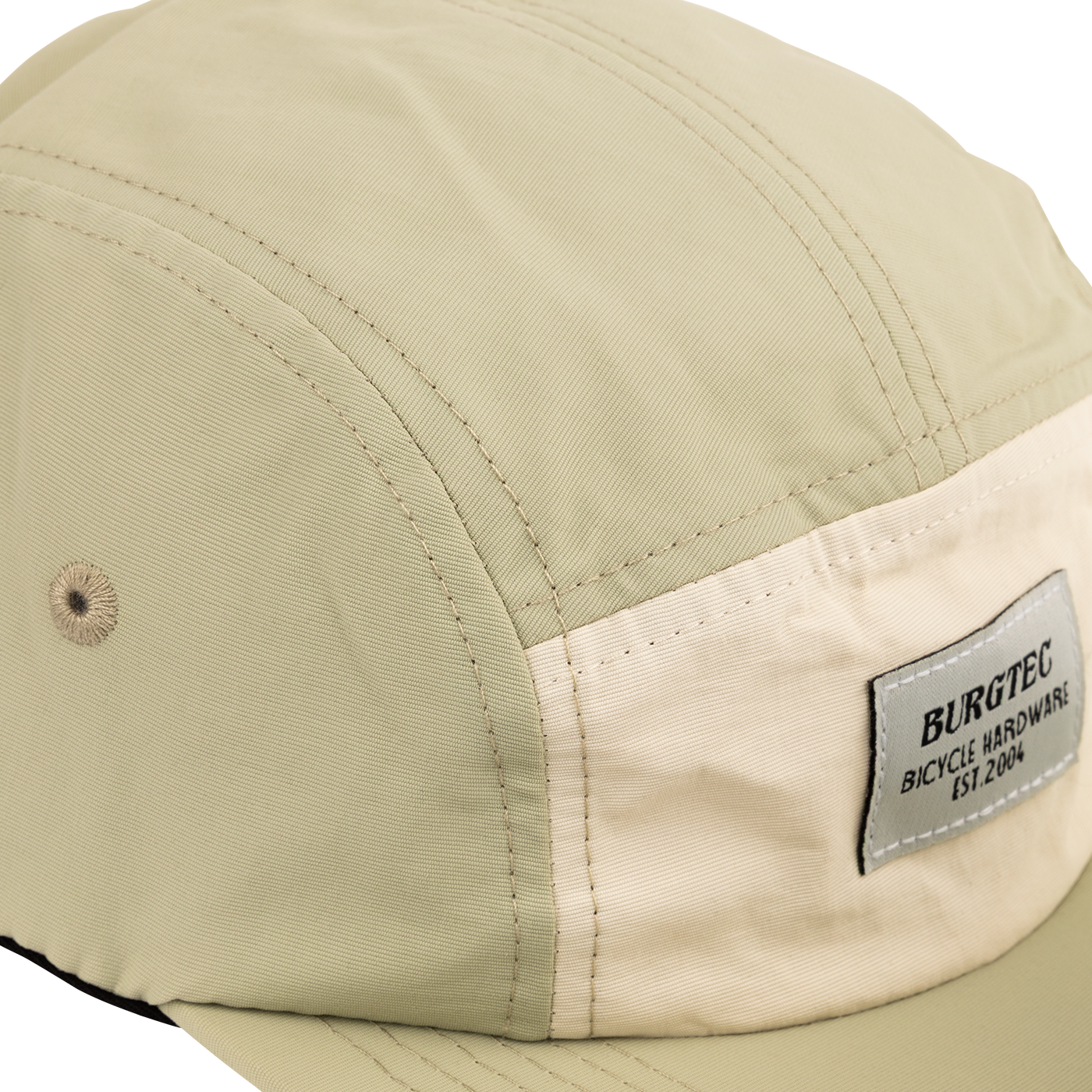 Mütze BURGTEC COURIER FIVE PANEL Creme Pistazie