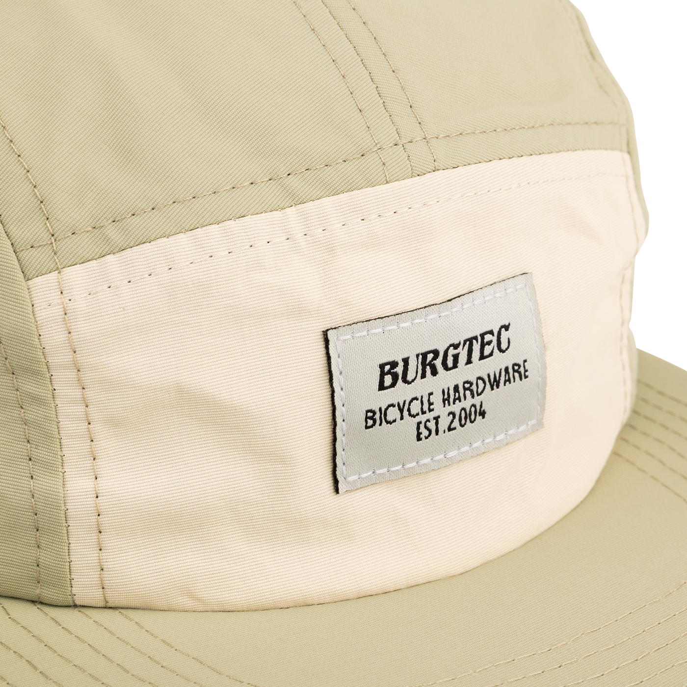 Mütze BURGTEC COURIER FIVE PANEL Creme Pistazie