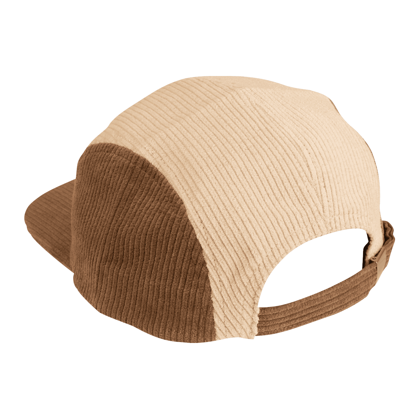 Mütze BURGTEC BANDIT CORDUROY FIVE PANEL Beige/Braun