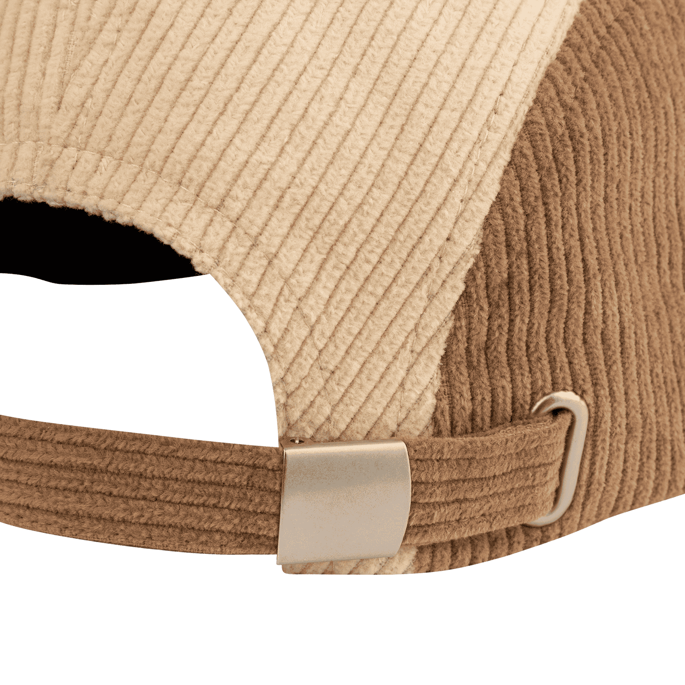 Mütze BURGTEC BANDIT CORDUROY FIVE PANEL Beige/Braun