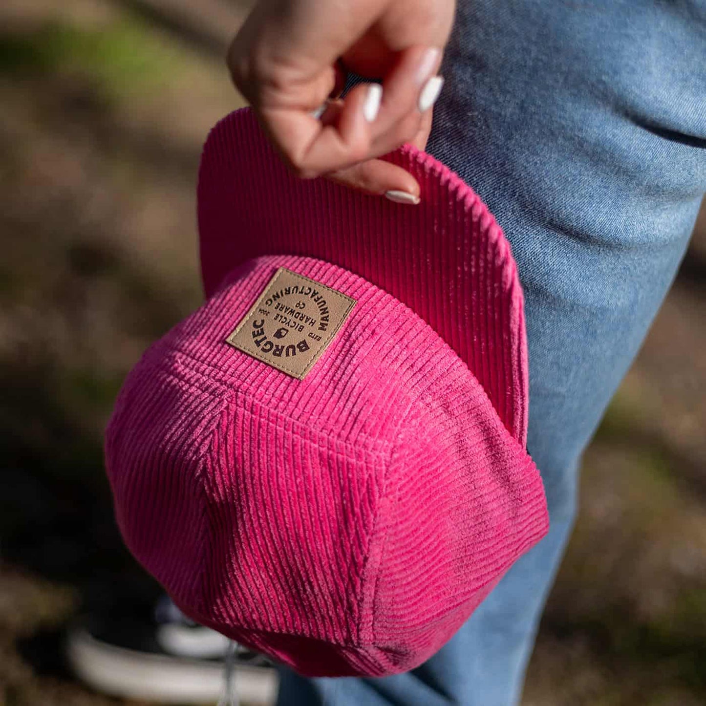Mütze BURGTEC BANDIT CORDUROY FIVE PANEL Rosa Toxic Barbie