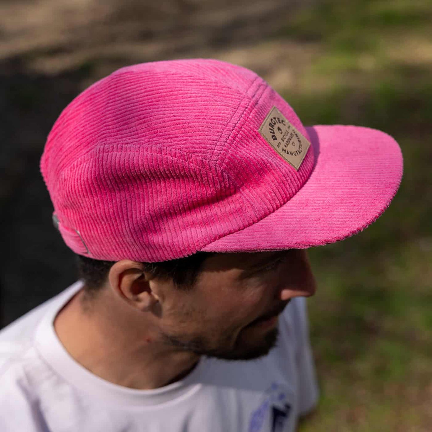 Mütze BURGTEC BANDIT CORDUROY FIVE PANEL Rosa Toxic Barbie