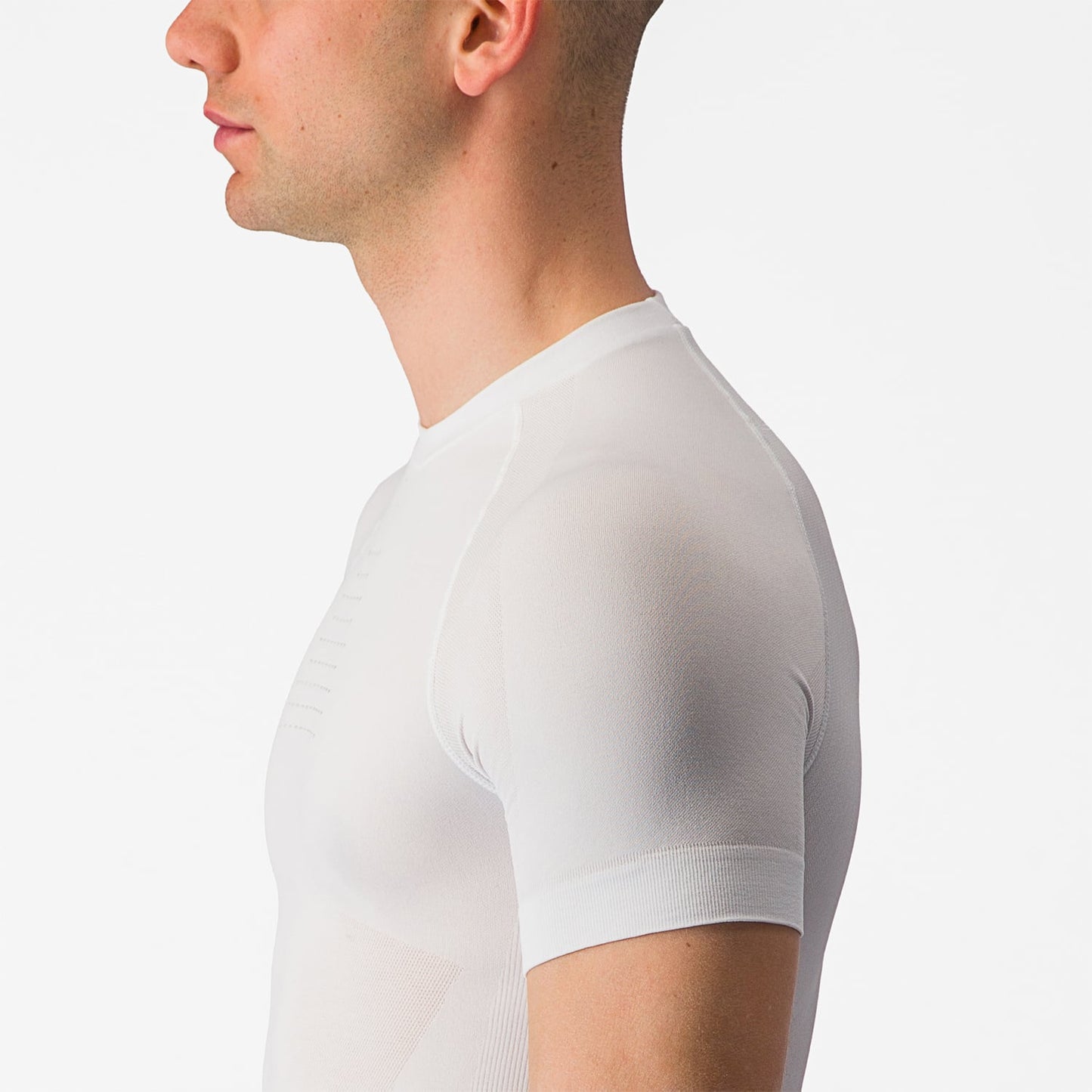 Unterwäsche CASTELLI CORE SEAMLESS Kurzarm Weiß