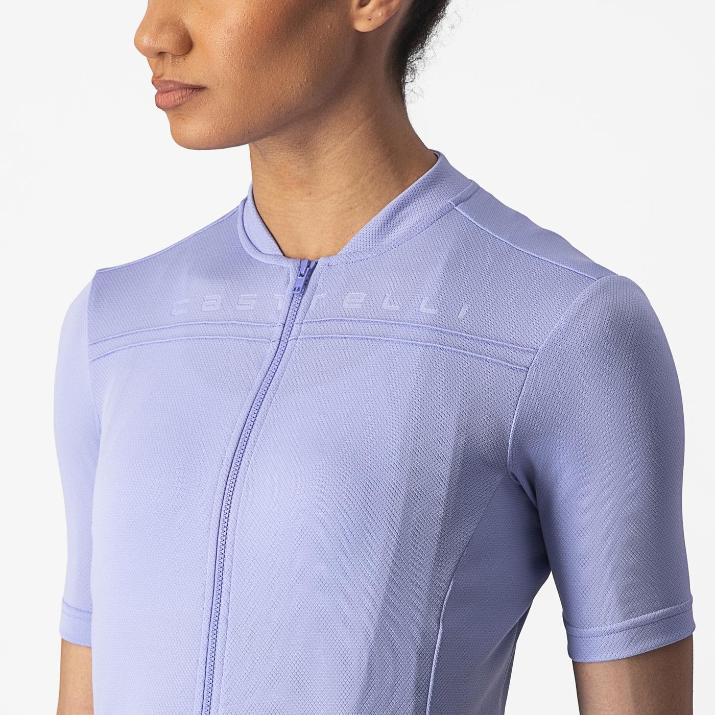 Trikot CASTELLI ANIMA 4 Damen Kurzarm Violett