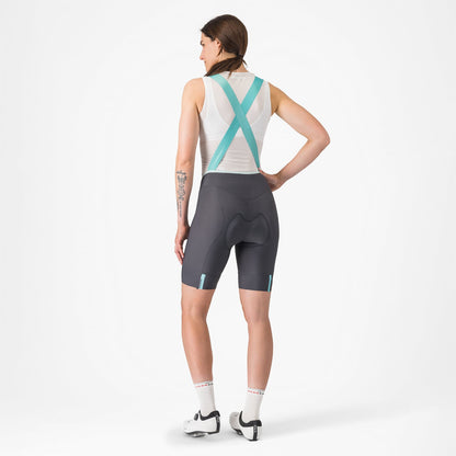 Damen Trägershorts CASTELLI PRIMA 2 DT Dunkelgrau